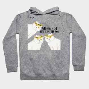 Without a cat, life is not the same. Hoodie